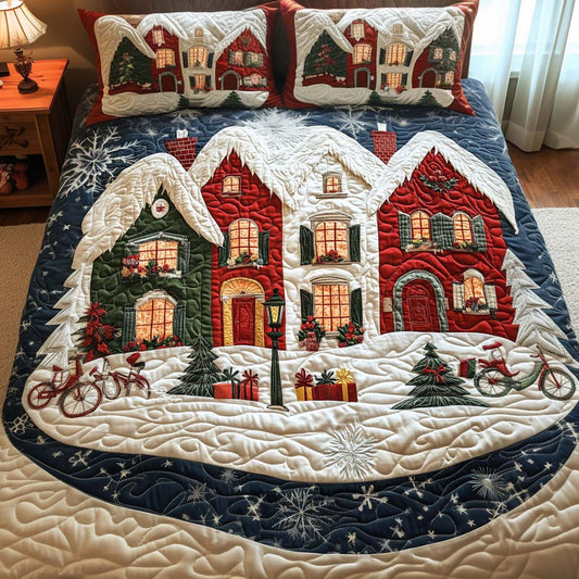 Dreamy Winter 3-Piece Quilted Bedding Set NCU0NT11020