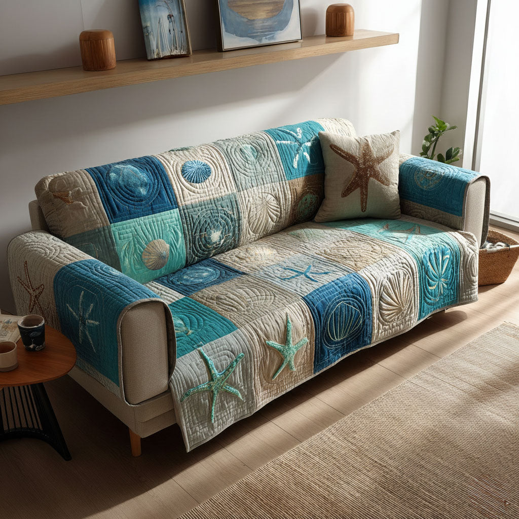 Drift Shore Quilted Sofa Cover NCU0PT10920