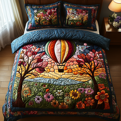 Drifting Horizons 3-Piece Quilted Bedding Set NCU0DV3386