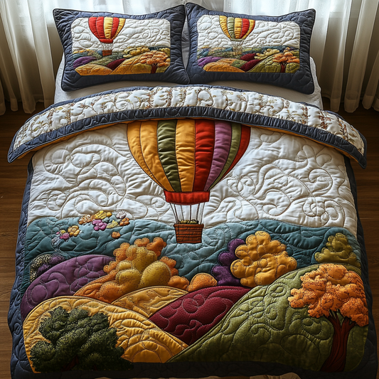 Drifting Horizons 3-Piece Quilted Bedding Set NCU0DV3413