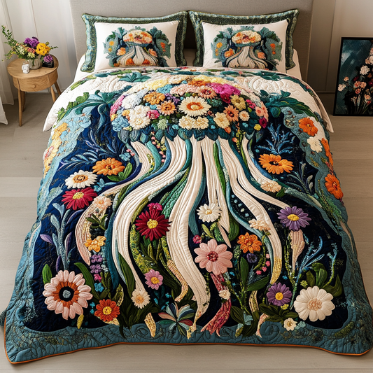 Drifting Jelly 3-Piece Quilted Bedding Set NCU0DK4147