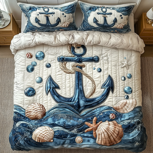Driftwood Dreams 3-Piece Quilted Bedding Set NCU0VL890