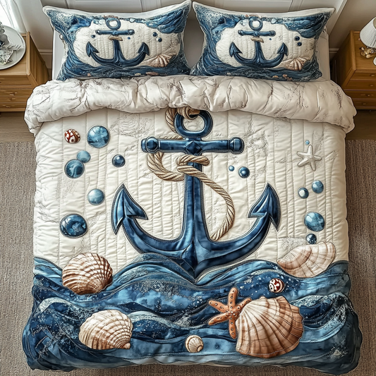 Driftwood Dreams 3-Piece Quilted Bedding Set NCU0VL890