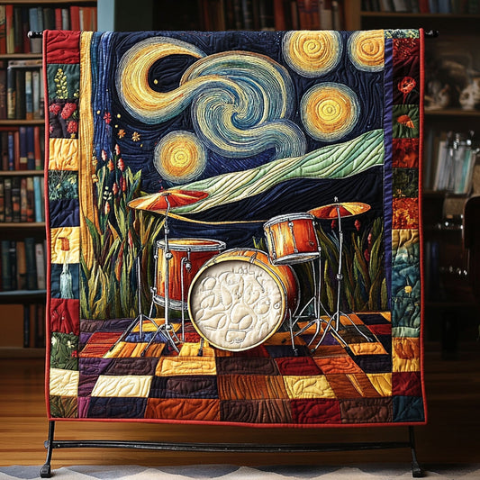 Drums in the Spotlight Quilted Blanket NCU0PT6033
