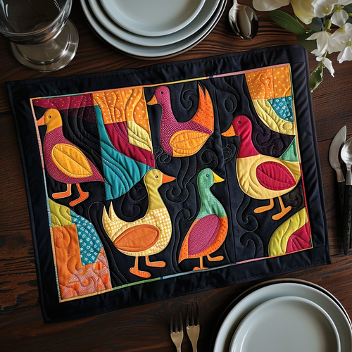 Duck Puzzle Quilted Placemat NCU0DV418