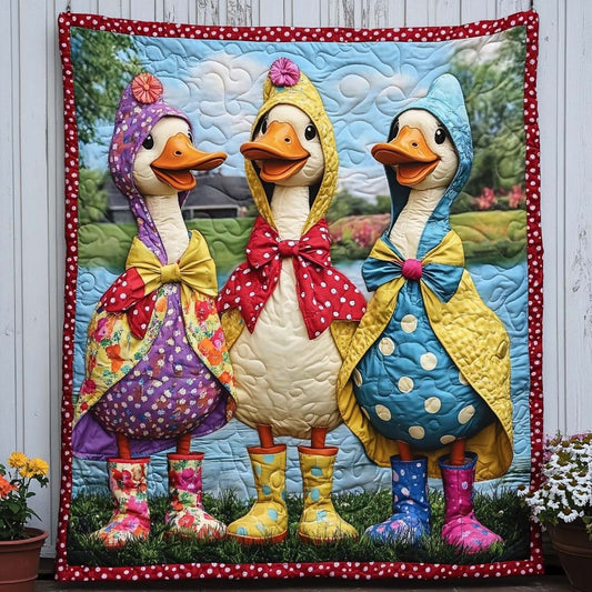 Duck Meadow Joy Quilted Blanket NCU0NT8246