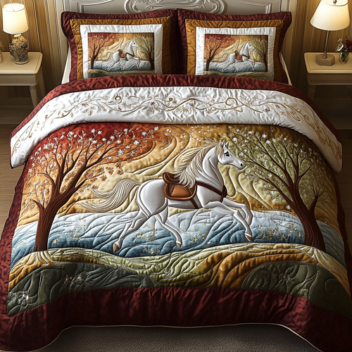 Dusk Run 3-Piece Quilted Bedding Set NCU0VH1440