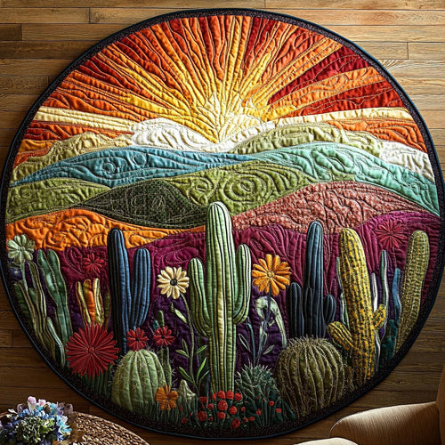 Dusk in the Desert Quilted Round Mat NCU0PT4704