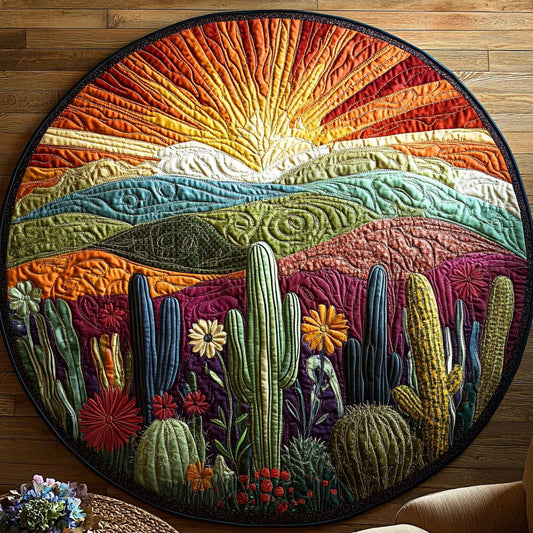 Dusk in the Desert Quilted Round Mat NCU0PT4704