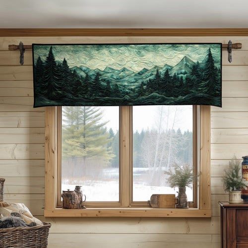 Dusky Pines Quilted Valance NCU0NT7167