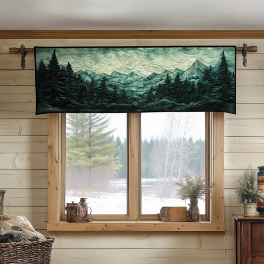 Dusky Pines Quilted Valance NCU0NT7167