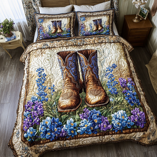 Dusty Roads 3-Piece Quilted Bedding Set NCU0DK6833