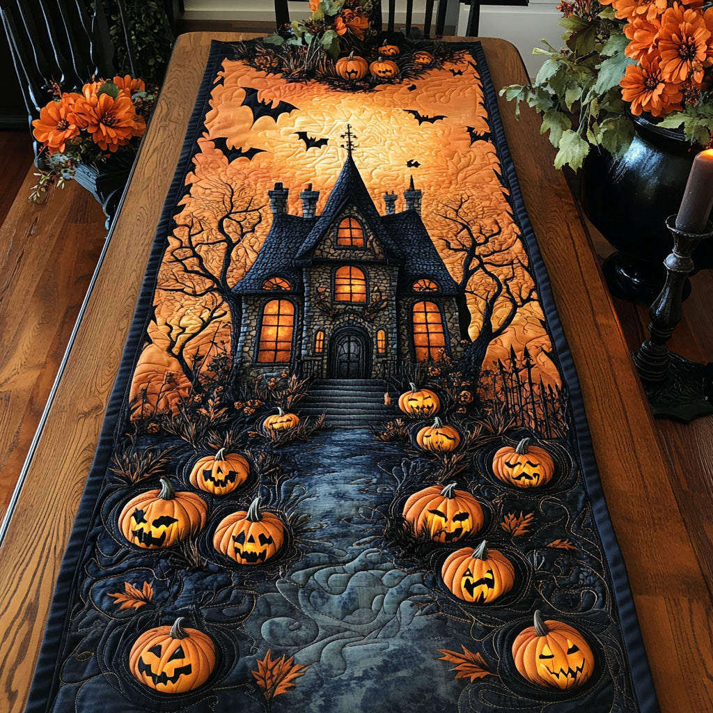 Dusty Shadows Quilted Table Runner NCU0DV7157
