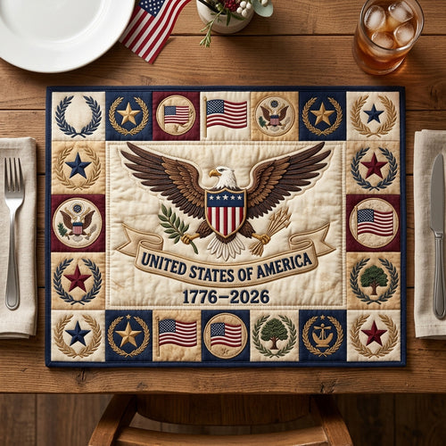 Eagle Emblem Quilted Placemat NCU0TV1902