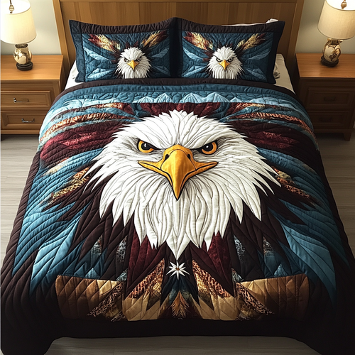 Eagle Eye 3-Piece Quilted Bedding Set NCU0VH1883