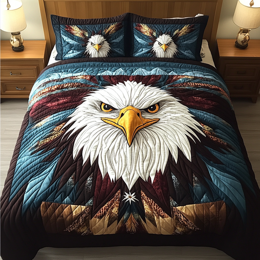 Eagle Eye 3-Piece Quilted Bedding Set NCU0VH1883