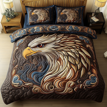 Eagle Flame 3-Piece Quilted Bedding Set NCU0DK9220