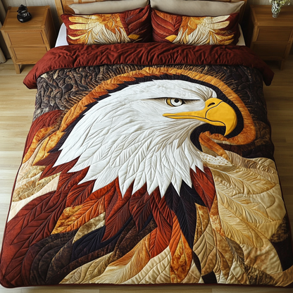 Eagle Glory 3-Piece Quilted Bedding Set NCU0VH5963