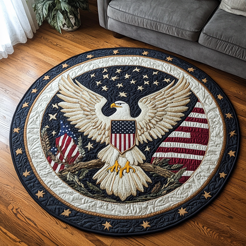 Eagle Glory Quilted Round Mat NCU0DK8684