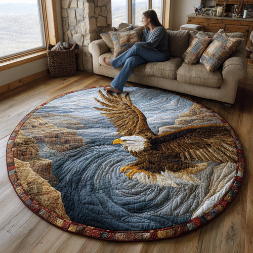 Eagle Guardian Quilted Round Mat NCU0DV7876