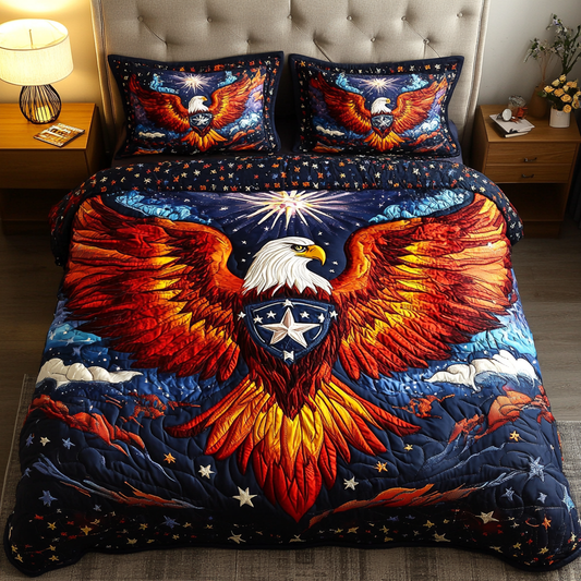 Eagle Horizon 3-Piece Quilted Bedding Set NCU0DK4053