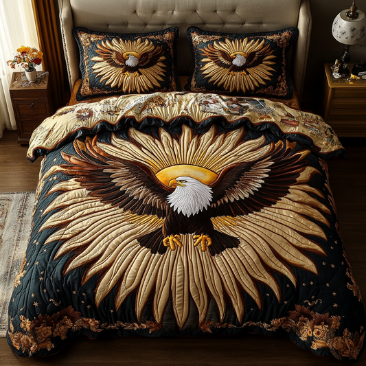 Eagle Majesty 3-Piece Quilted Bedding Set NCU0VH2229
