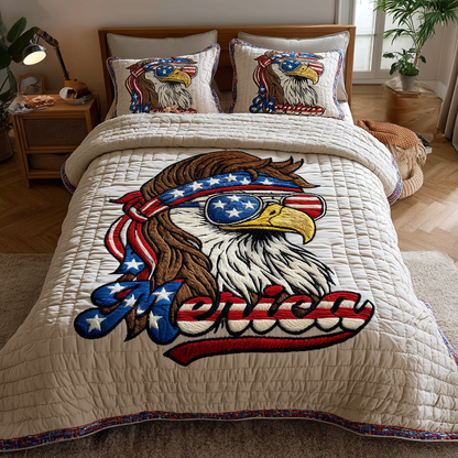Eagle Spirit 3-Piece Quilted Bedding Set NCU0DK8448