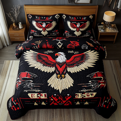 Eagle Storm 3-Piece Quilted Bedding Set NCU0DK9216