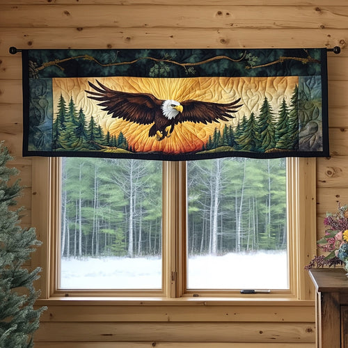 Eagle in the Wild Quilted Valance NCU0PT5595