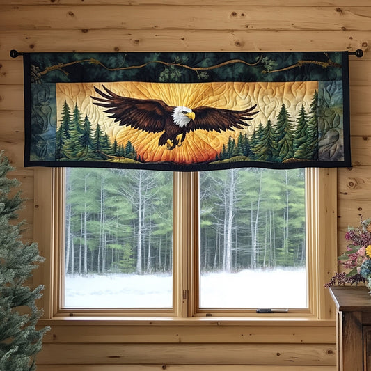 Eagle in the Wild Quilted Valance NCU0PT5595