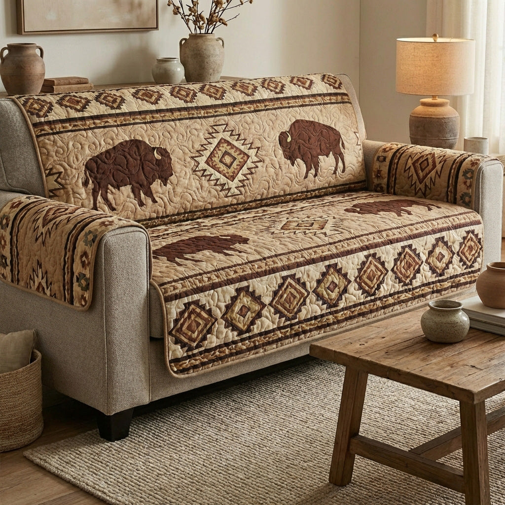 Earth Ancestry Quilted Sofa Cover NCU0TV1610