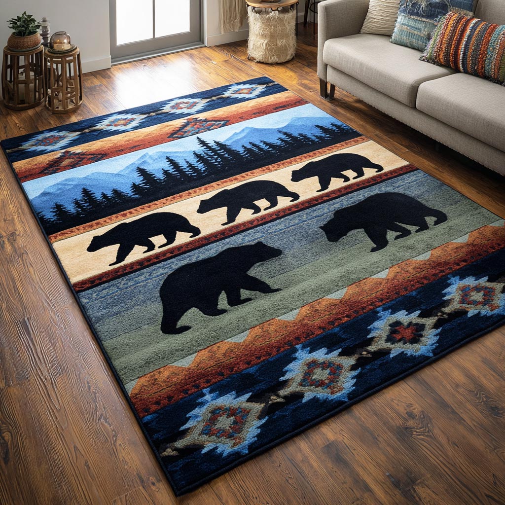 Earth Bear Area Rug NCU0TD2447