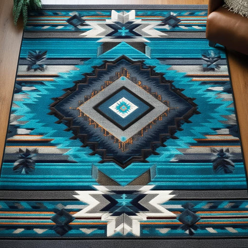 Earth Geometry Area Rug NCU0TD2439