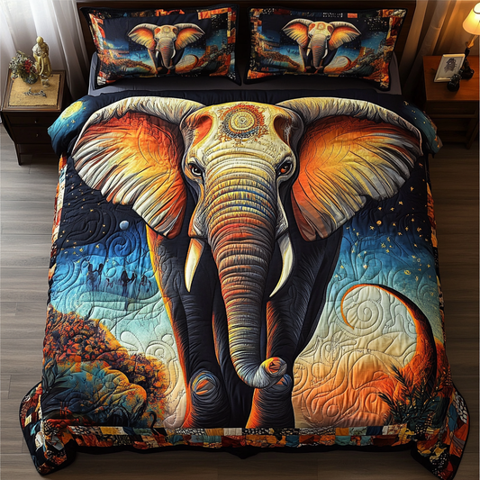 Earth Guardian 3-Piece Quilted Bedding Set NCU0DK7244