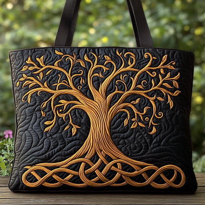 Earth Harmony Quilted Tote Bag NCU0DK9727