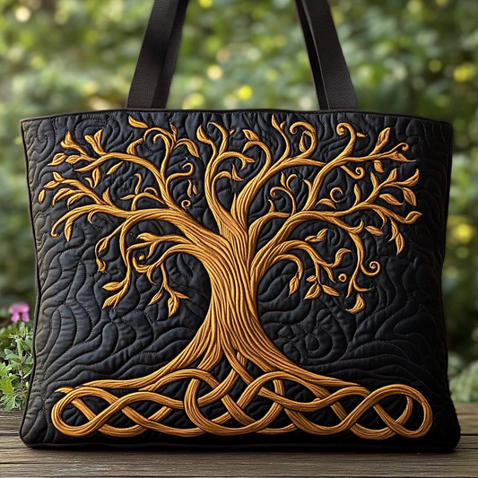 Earth Harmony Quilted Tote Bag NCU0DK9727