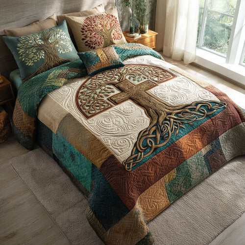 Earth Legacy 3-Piece Quilted Bedding Set NCU0TD2492