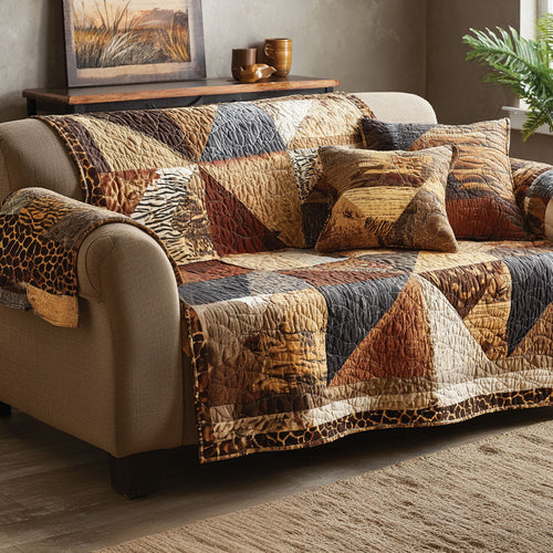 Earth Rhythm Quilted Sofa Cover NCU0NT12109