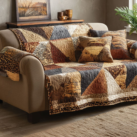 Earth Rhythm Quilted Sofa Cover NCU0NT12109