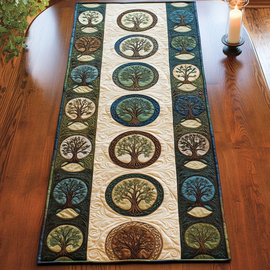 Earth Threads Quilted Table Runner NCU0VH5472