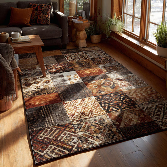 Earth Tones Area Rug NCU0DV9659
