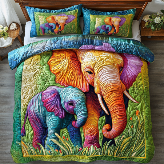 Earth Walker 3-Piece Quilted Bedding Set NCU0DK6816