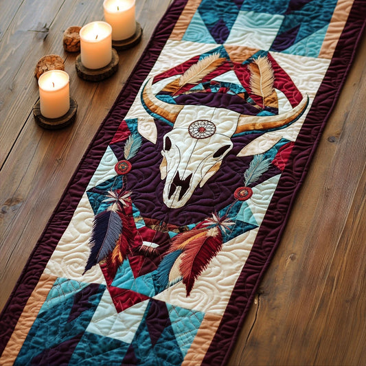 Earth and Sky Quilted Table Runner NCU0PT7062