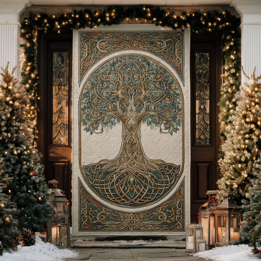 Earthbound Grace Quilted Door Cover NCU0DV8401