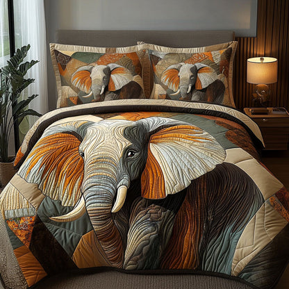 Earthbound Journey 3-Piece Quilted Bedding Set NCU0PT7263