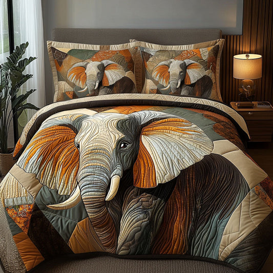 Earthbound Journey 3-Piece Quilted Bedding Set NCU0PT7263