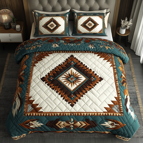 Earthly Essence 3-Piece Quilted Bedding Set NCU0VH2410