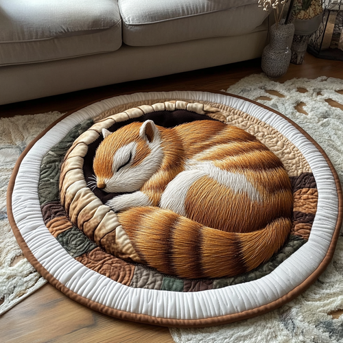 Earthy Touch Quilted Round Mat NCU0VL2064