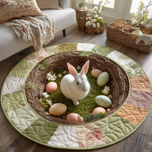 Easter Joy Quilted Round Mat NCU0DV9399