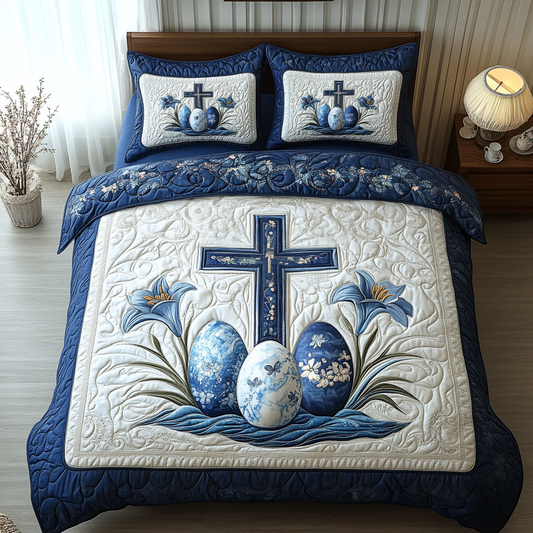 Easter Blessing 3-Piece Quilted Bedding Set NCU0DV4123